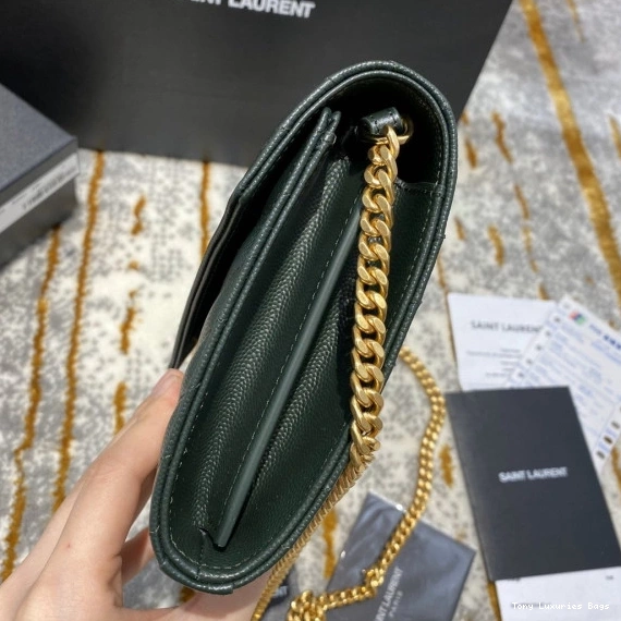 Tony Luxuries CHAIN CASSANDRE MATELASSÉ WALLET YSL 0820